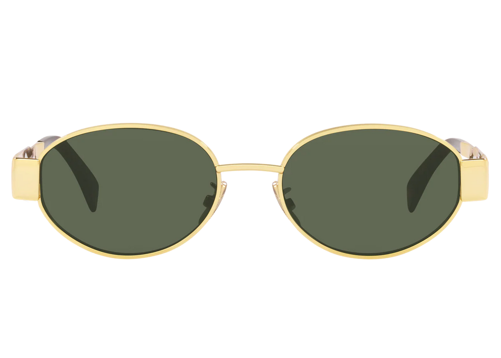 Lunettes de soleil tendance pour femmes - verte