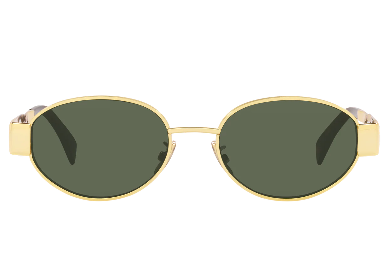 Lunettes de soleil tendance pour femmes - verte