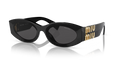 Lunettes de Soleil Surdimensionnées Noires de Mode 8821
