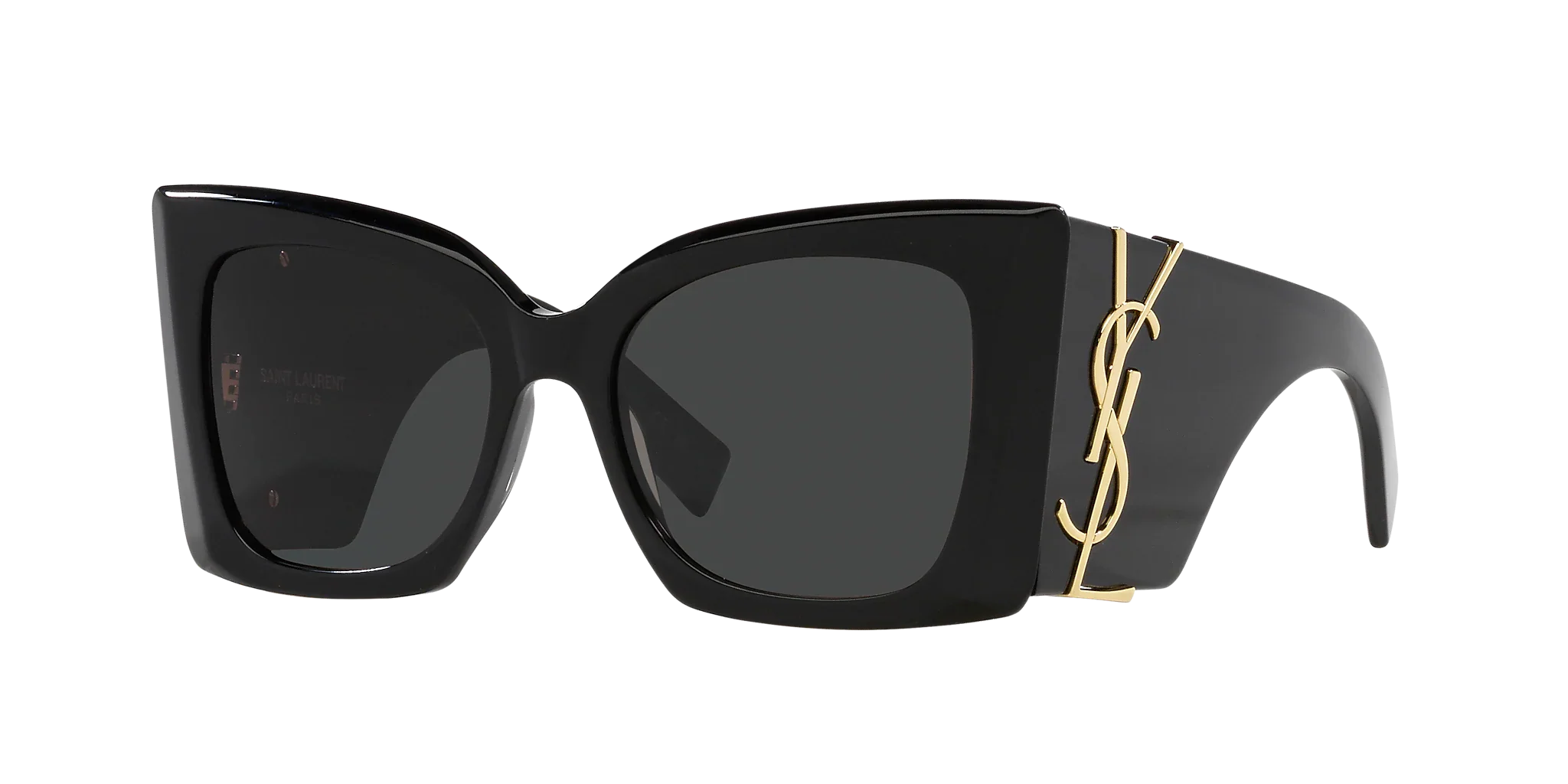 Lunettes de soleil déclaration noires luxe 3759