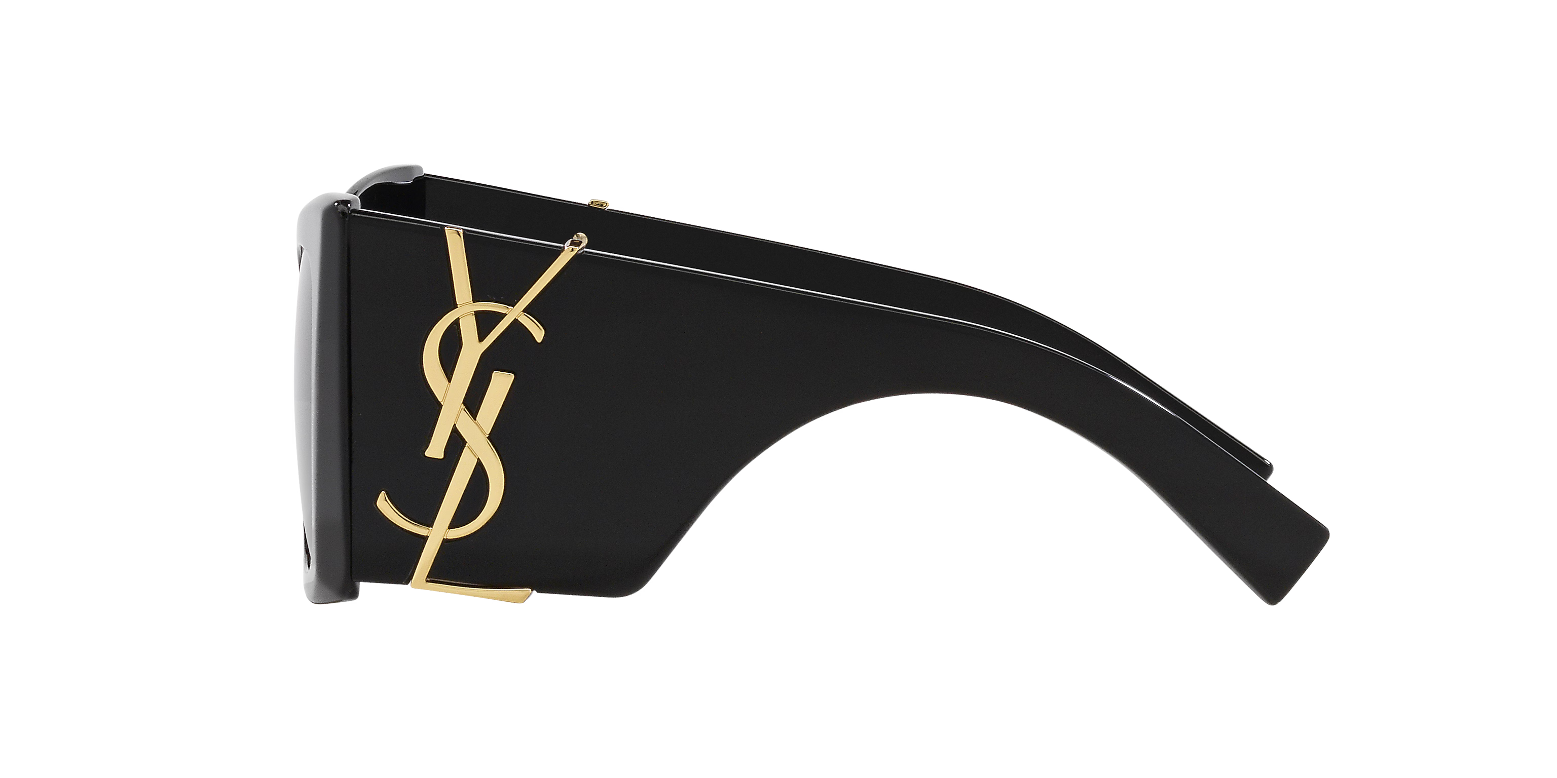 Lunettes de soleil déclaration noires luxe 3759