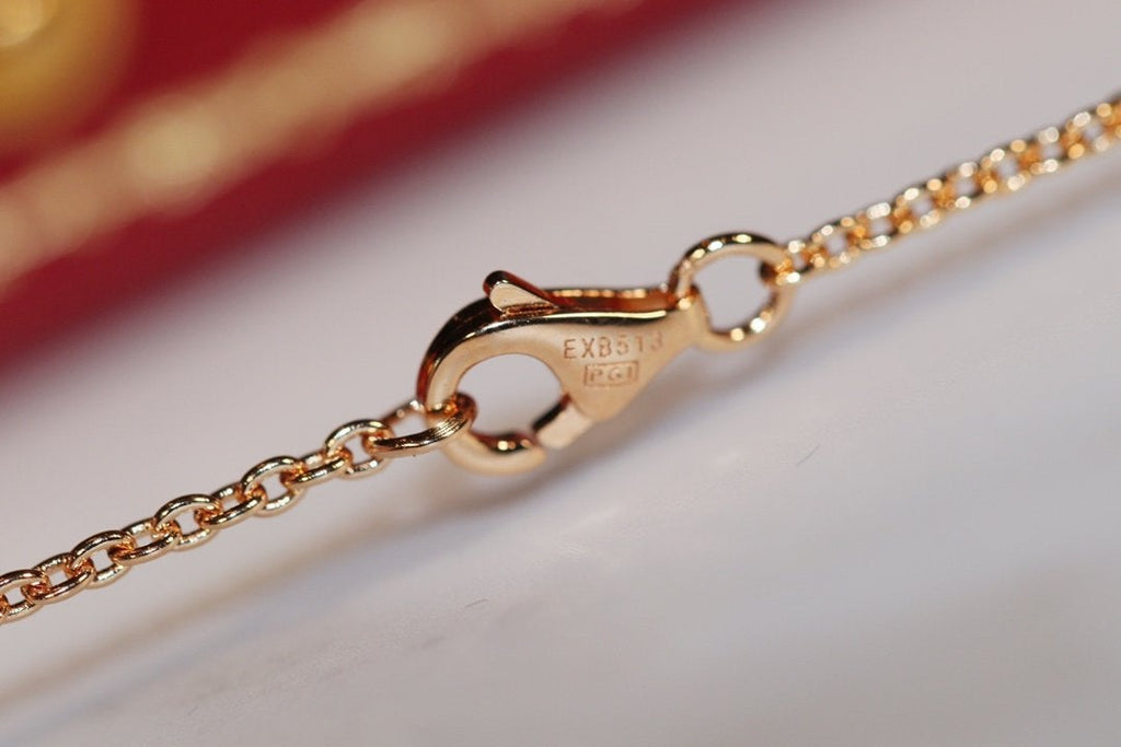 [Royal]LOVE NECKLACE PINK GOLD AND SILVER