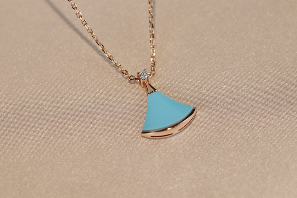 [Royal]DREAM NECKLACE TURQUOISE PINK GOLD