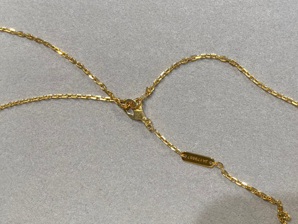 [Royal]CLOVER 25MM NECKLACE GOLD CARNELIAN