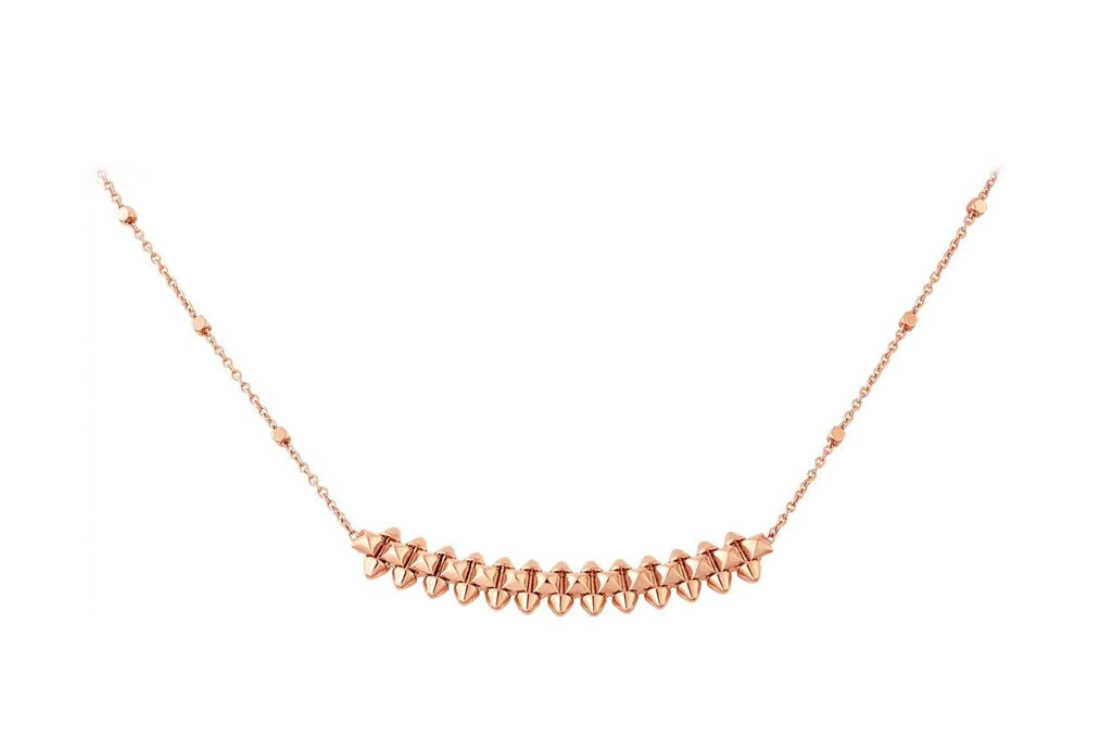 [Royal]CLASH PINK GOLD NECKLACE
