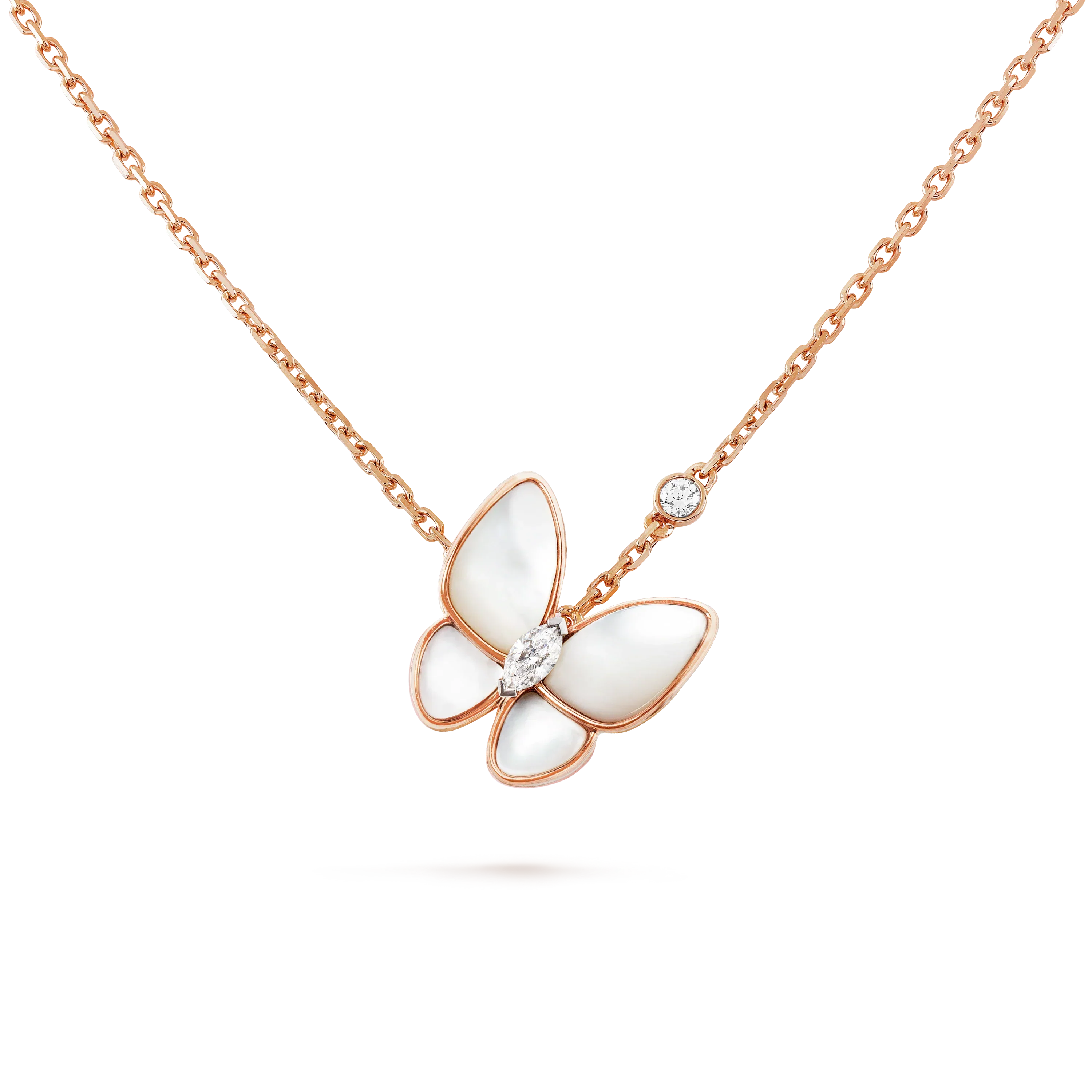 [Royal]BUTTERFLY MOP DIAMOND NECKLACE