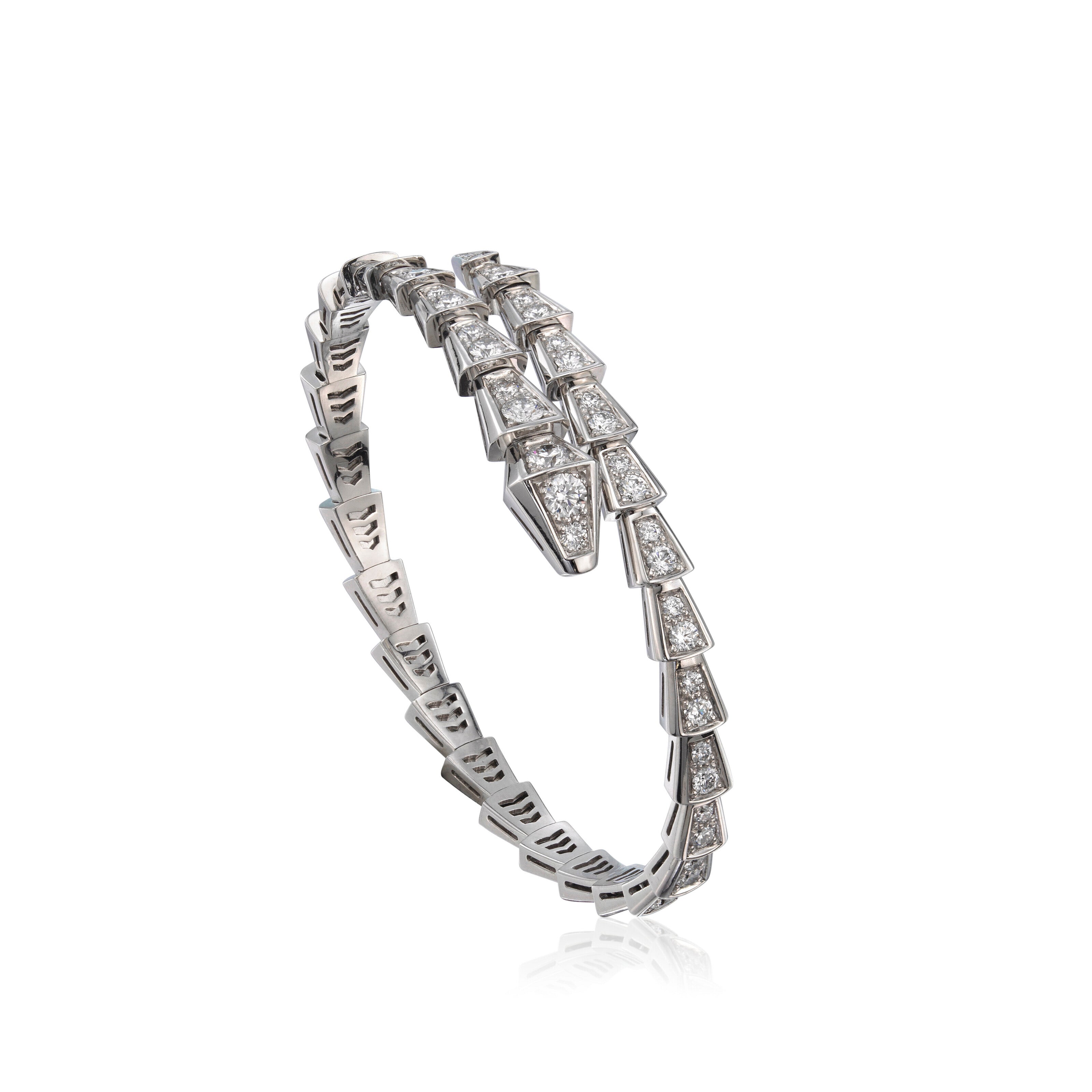 [Royal]SERPENTI BRACELET 6MM SILVER DIAMOND