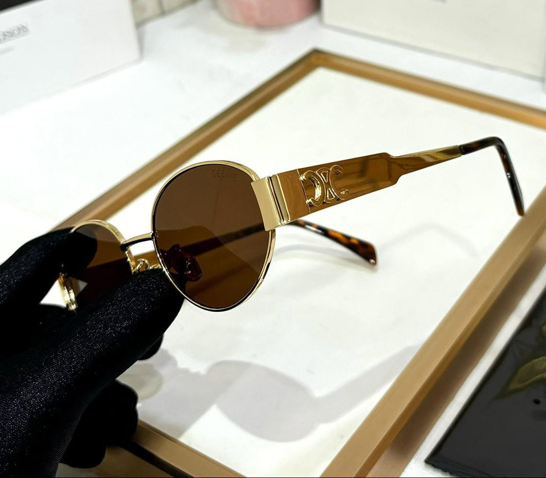 Lunettes de soleil tendance pour femmes - Marron