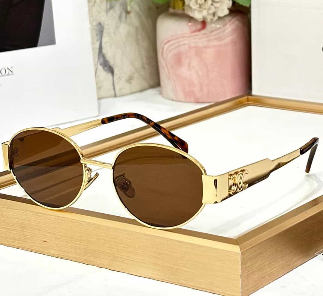 Lunettes de soleil tendance pour femmes - Marron