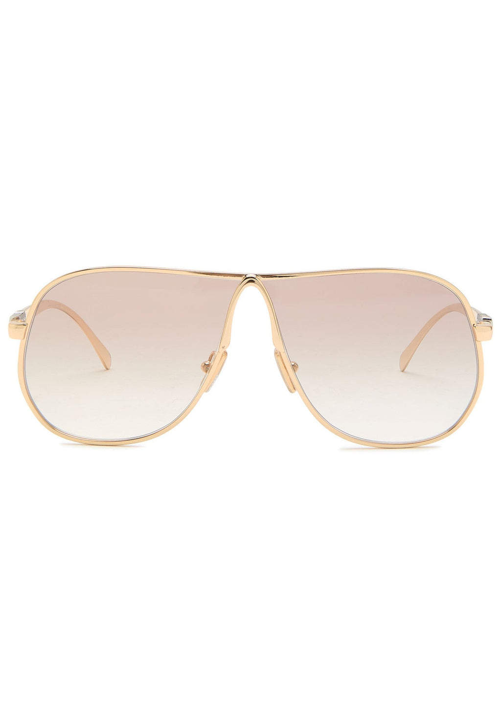 Lunettes de soleil métal doré luxe mode 3925