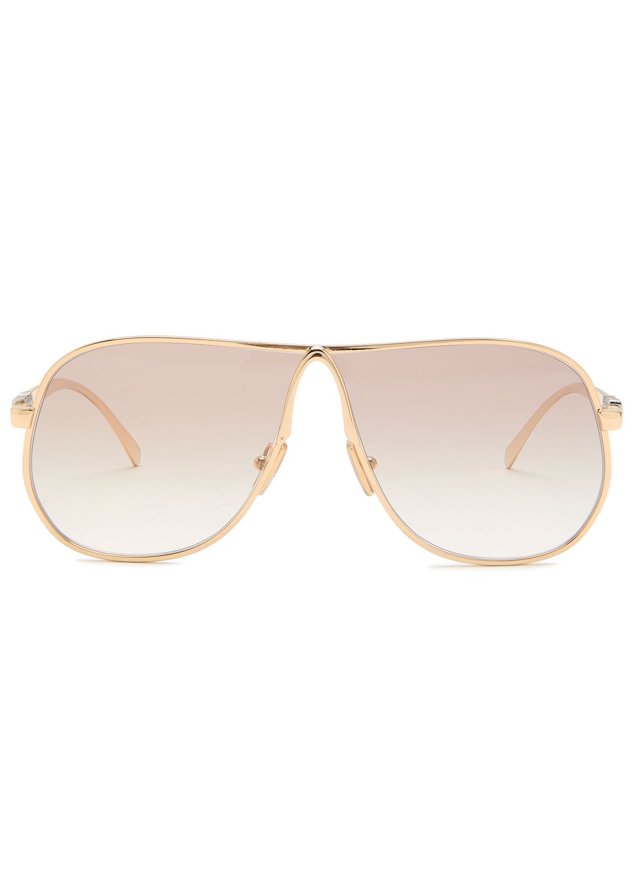 Lunettes de soleil métal doré luxe mode 3925