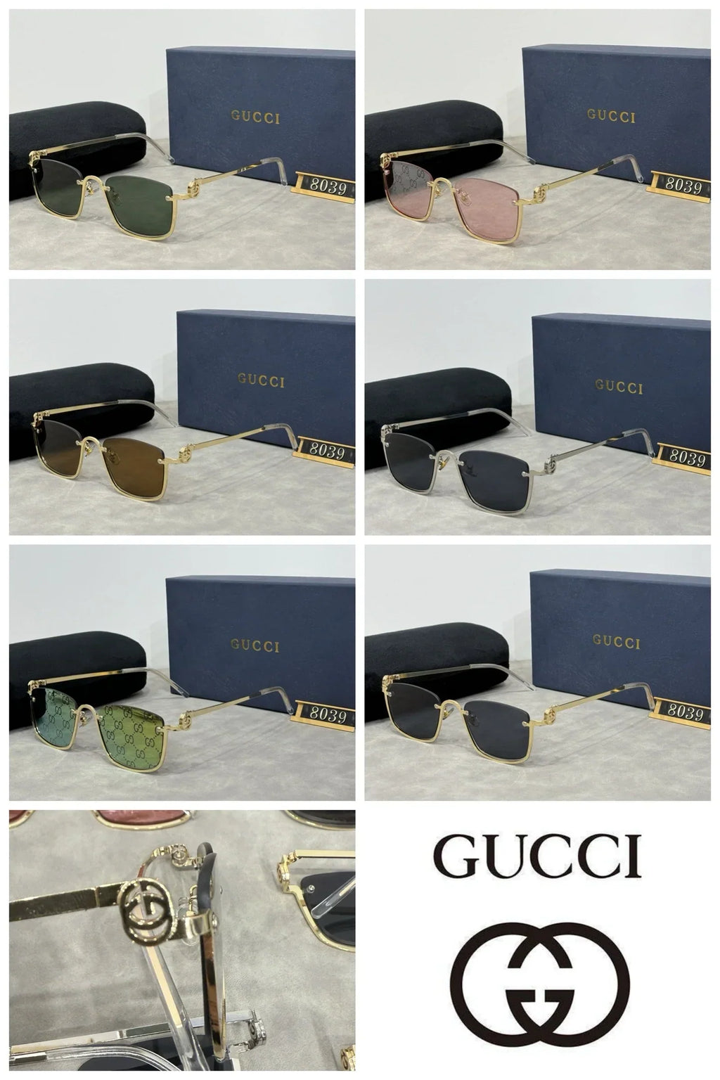 2025 new women's small frame iconic logo sunglasses
