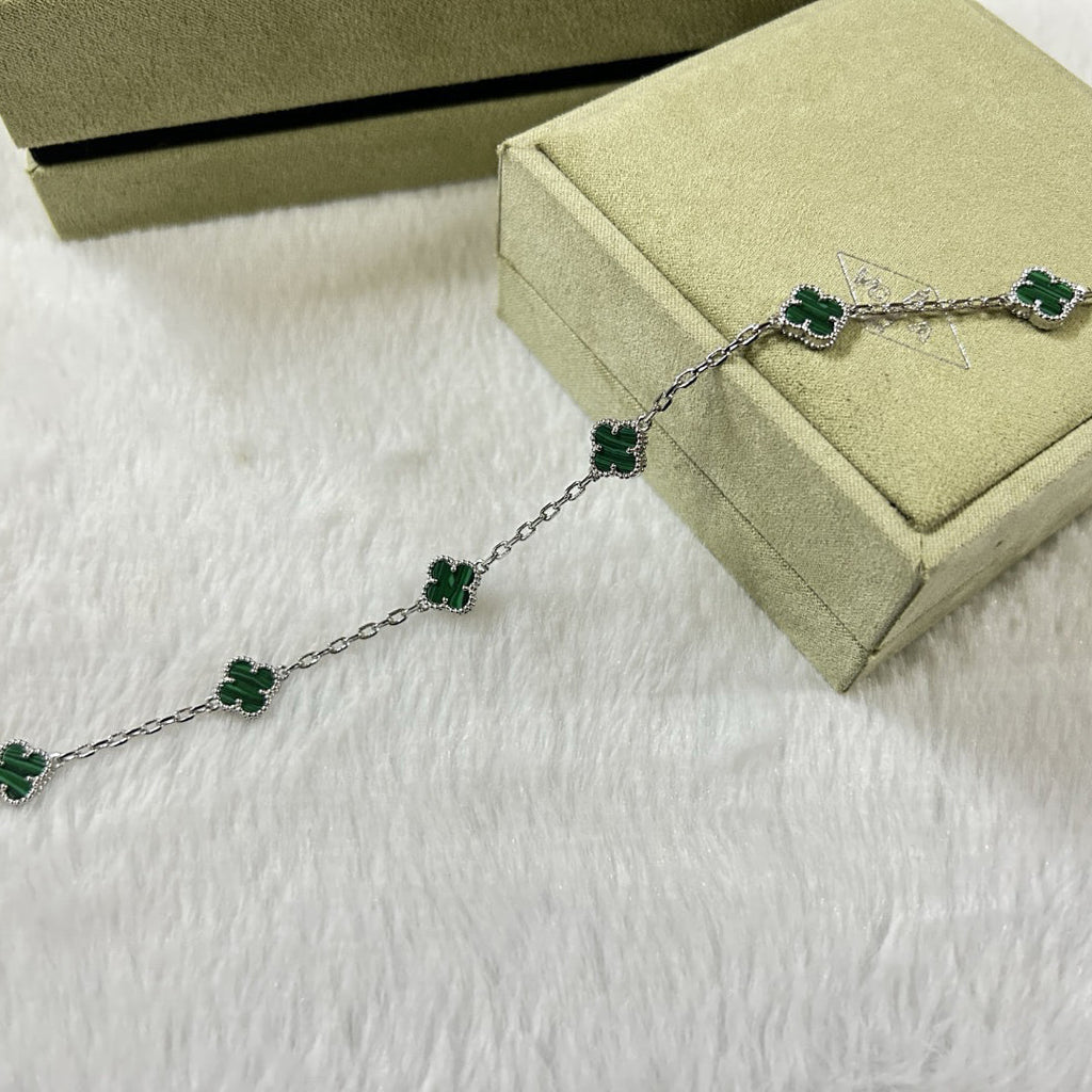 [Royal]CLOVER 6 MOTIF MALACHITE BRACELET