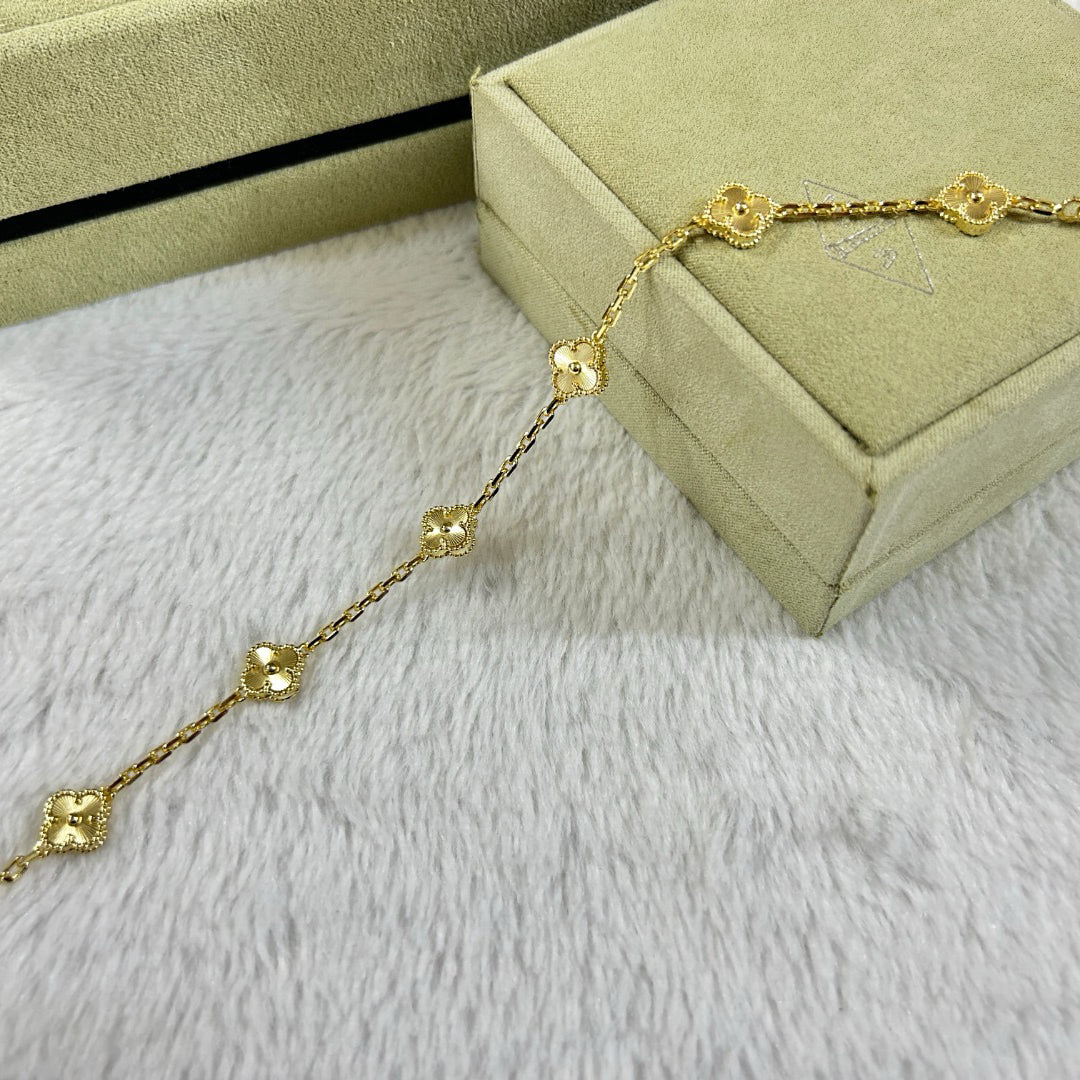 [Royal]CLOVER 6 MOTIF DIAMOND BRACELET