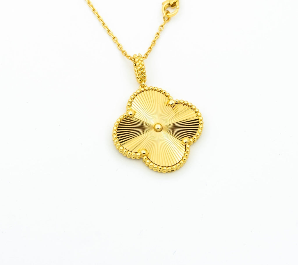 [Royal]CLOVER 25MM PEDANT NECKLACE GOLD