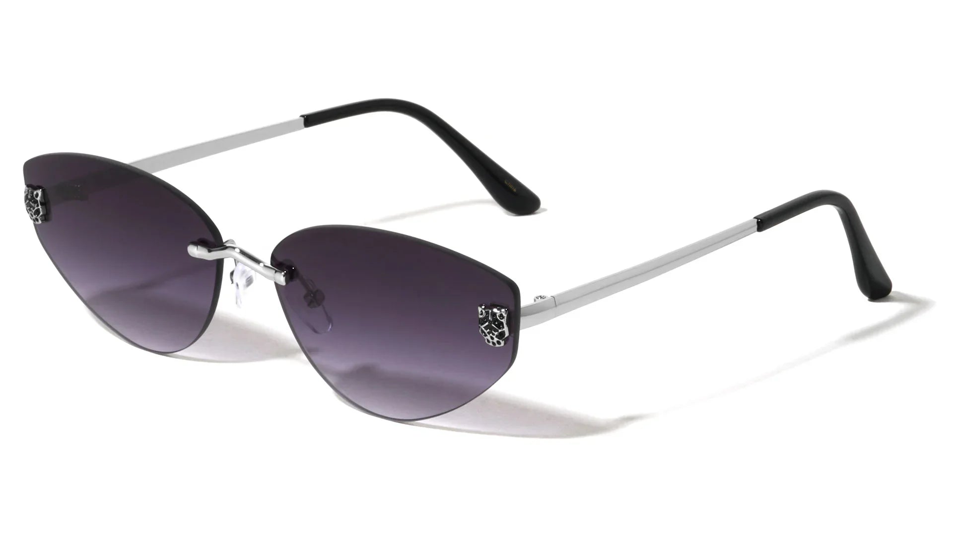 Lunettes de soleil oeil de chat sans monture 7730