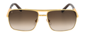 Lunettes de soleil carrées aviateur de luxe 7734