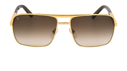 Lunettes de soleil carrées aviateur de luxe 7734