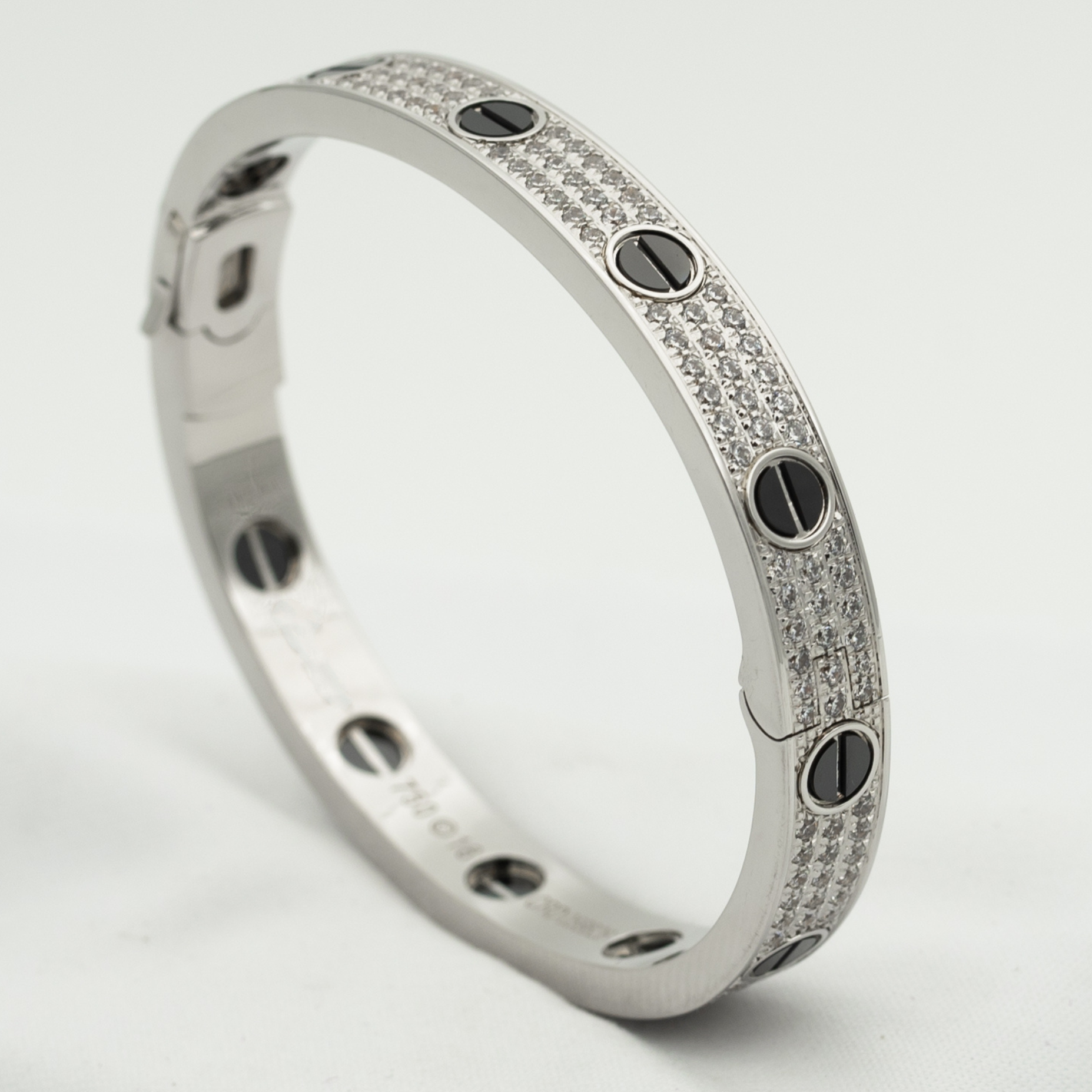 [Royal]LOVE BRACELET 6.1MM DIAMOND-PAVED CERAMIC