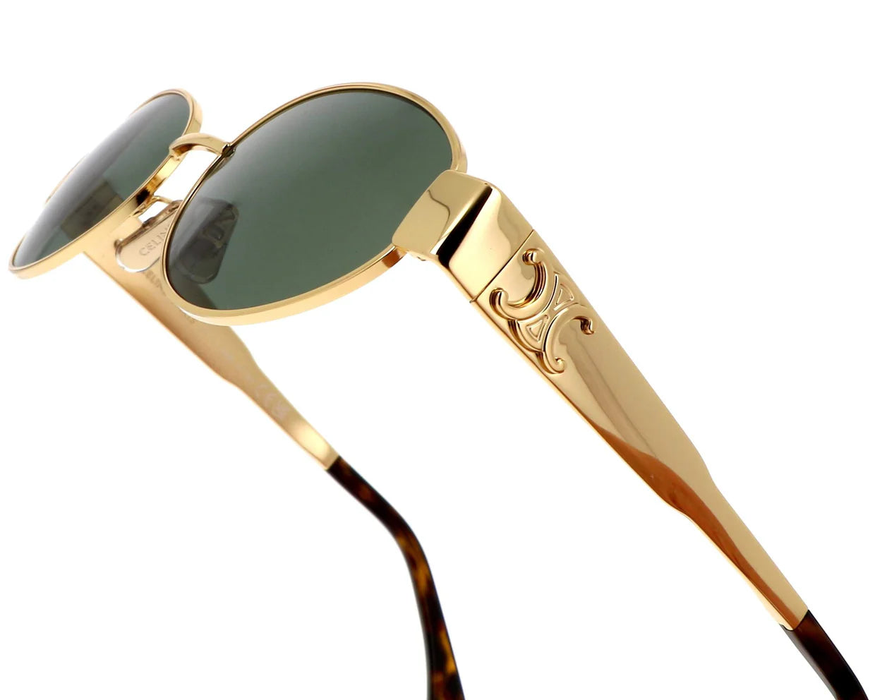 Lunettes de soleil tendance pour femmes - verte