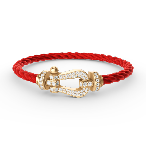 [Royal]FORCE LARGE HORSESHOE FULL DIAMOND BRACELET GOLD
