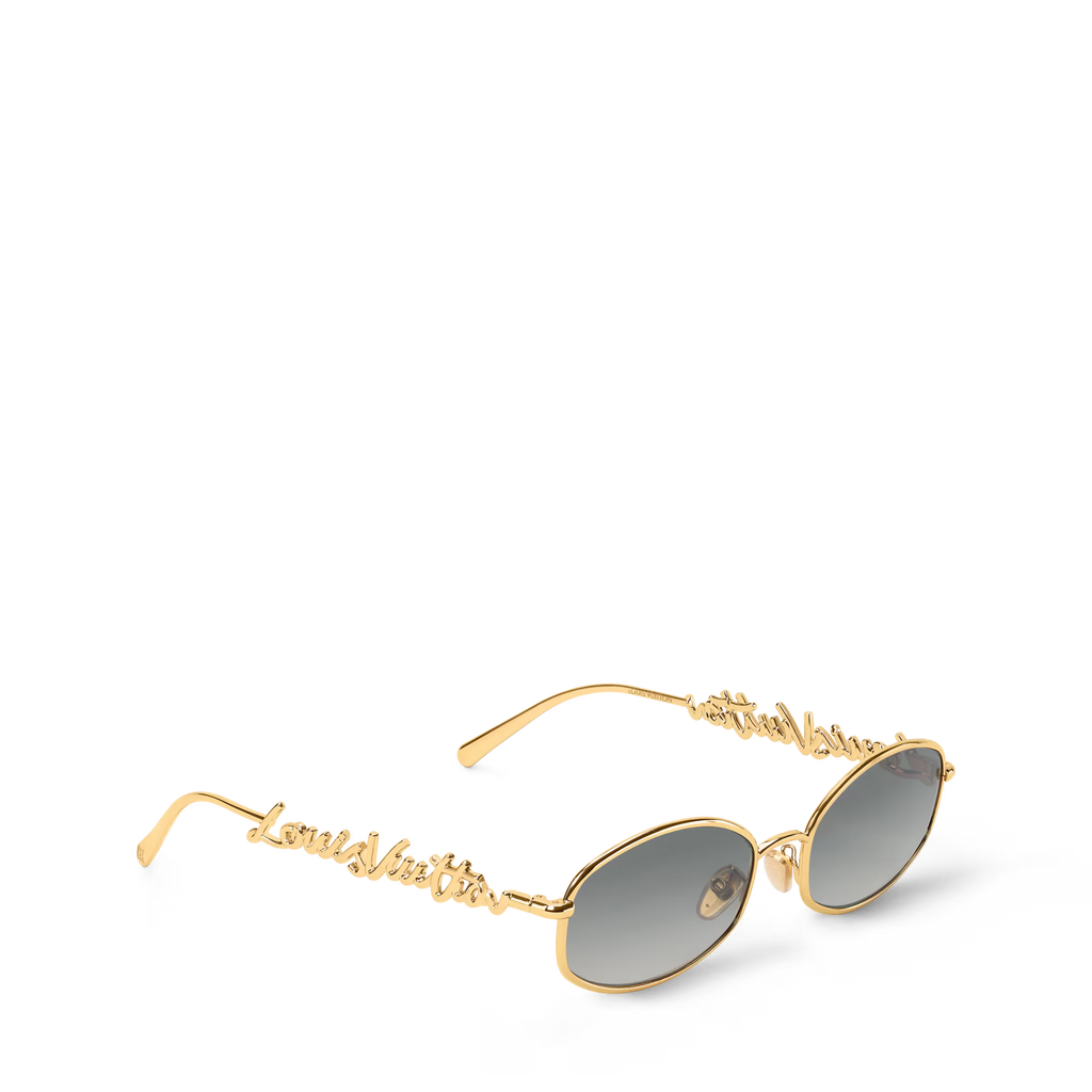 Lunettes de Soleil Métal Rond Logo Luxe 9731