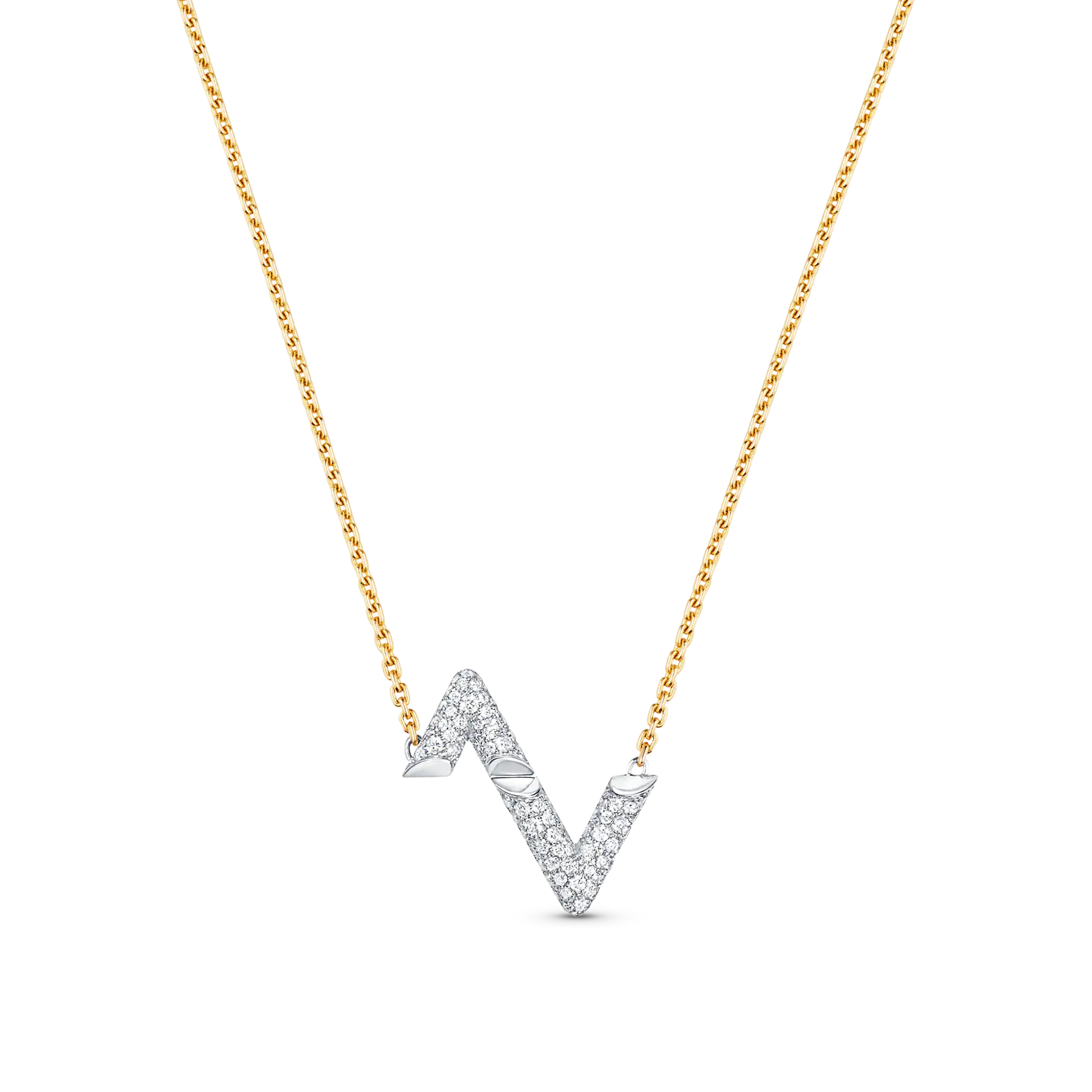 [Royal]VOLT SILVER DIAMOND PEDANT NECKLACE