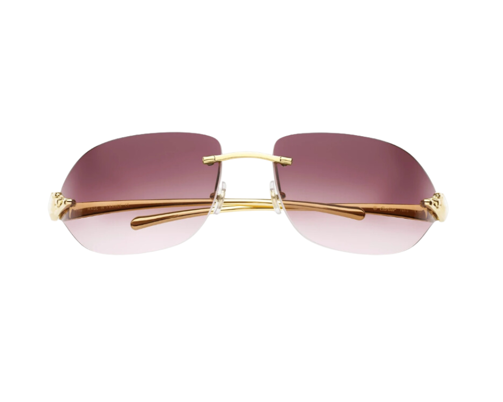 Lunettes de Soleil Panthère Rimless Luxe 7743