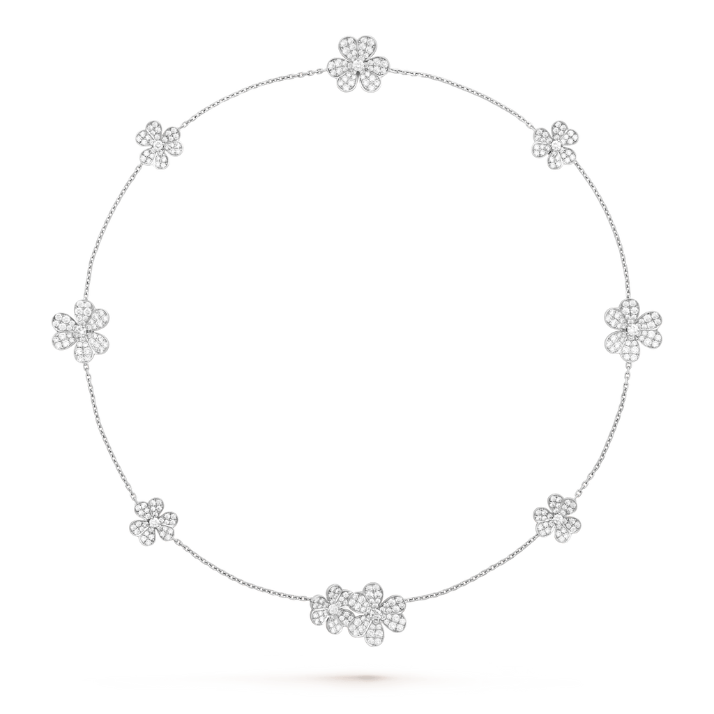 [Royal]FRIVOLE SILVER 9 FLOWERS NECKLACE