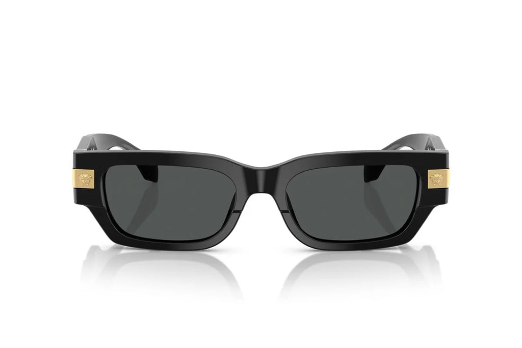 Lunettes de soleil rectangulaires noires luxe 7742you